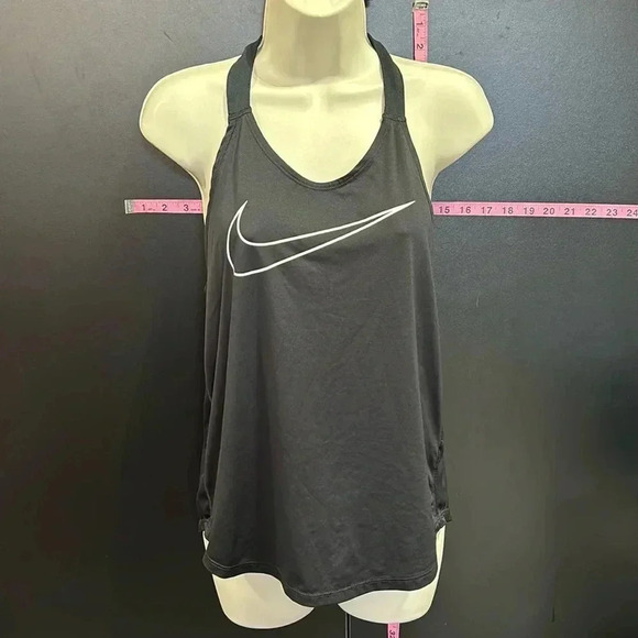 Nike Dri-Fit Loose Fit,T-back logo graphic straps, Swoosh logo front,athletic - Picture 1 of 7